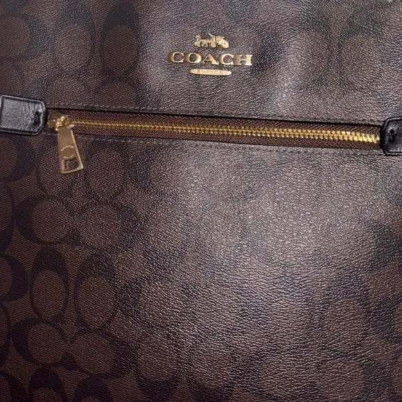 Authentic COACH Rowan File Bag In Signature Canvas 
-Crossbody Bag - Picture 3 of 10